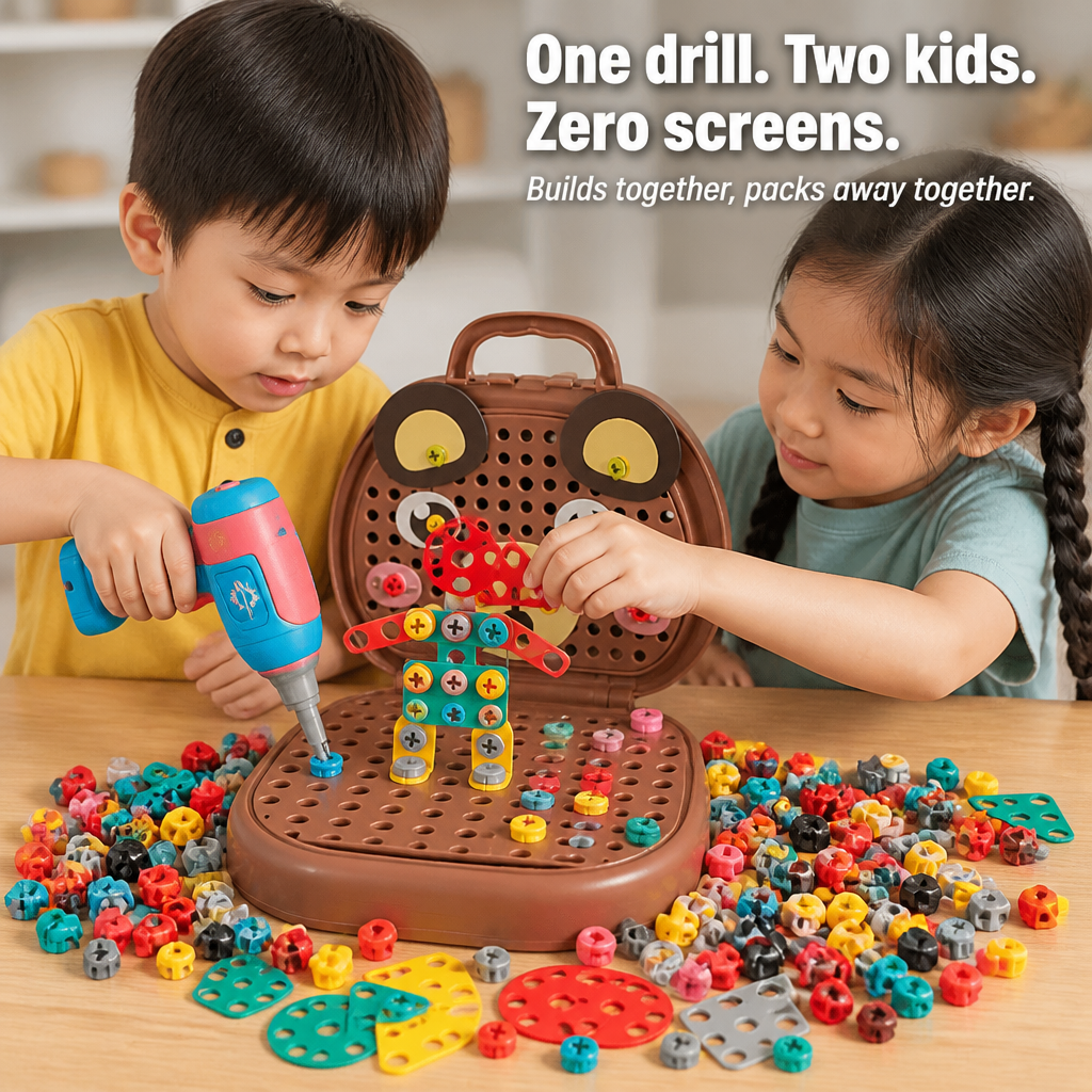 BrilliBuild™ — Hand Your Kid a Working Drill and Watch Screen Time Disappear