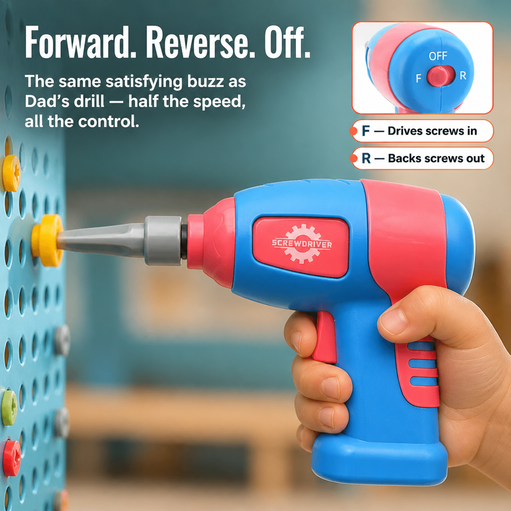 BrilliBuild™ — Hand Your Kid a Working Drill and Watch Screen Time Disappear