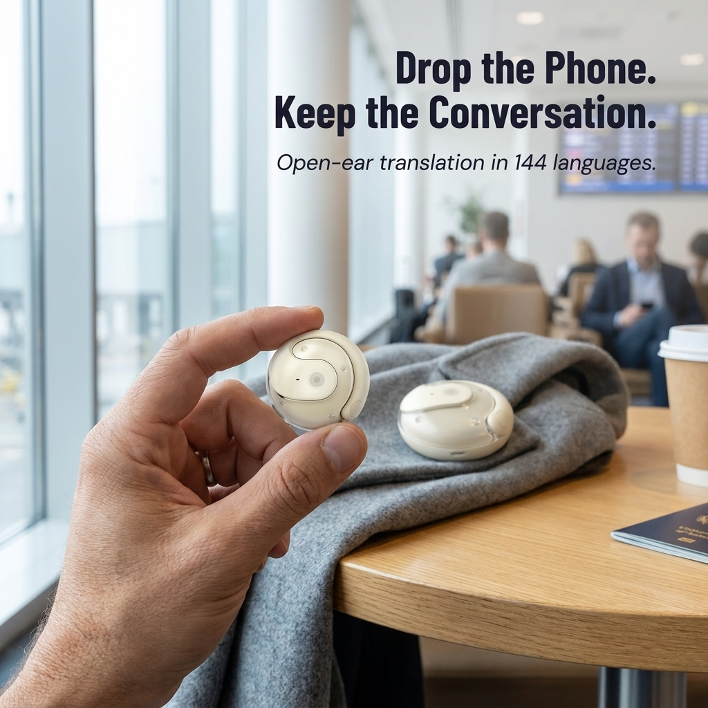 FluentEase™ — Speak and Understand 144 Languages Without Touching Your Phone