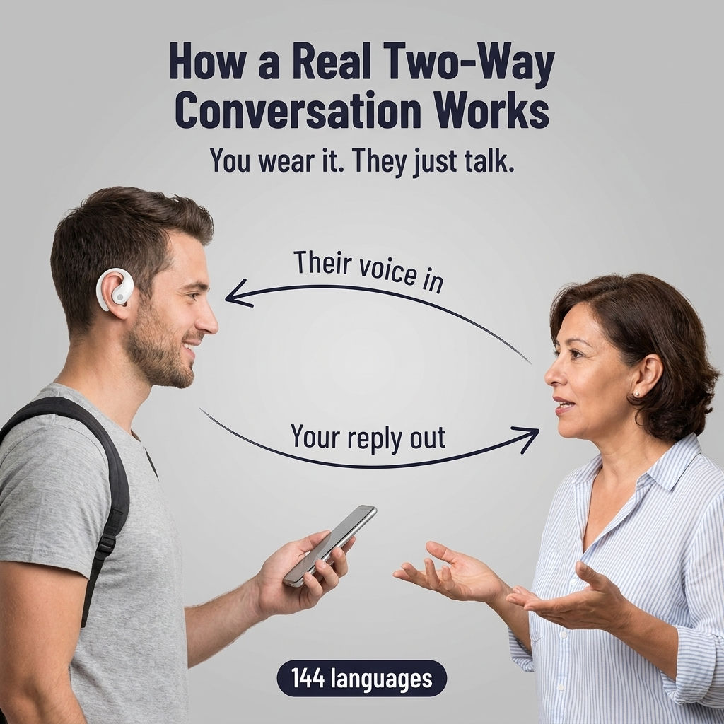 FluentEase™ — Speak and Understand 144 Languages Without Touching Your Phone