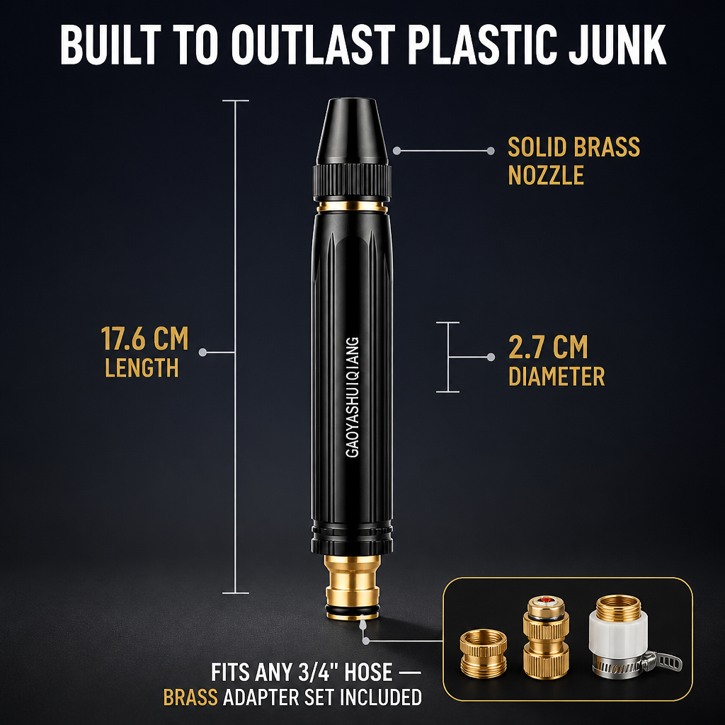 HydroMax™ — Turn Your Garden Hose Into a Driveway-Blasting Power Cannon