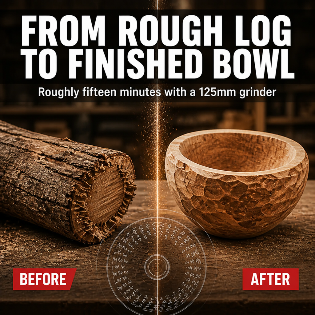 Glidara™ — Shape, Carve & Smooth Hardwood In Minutes With Any 125mm Angle Grinder