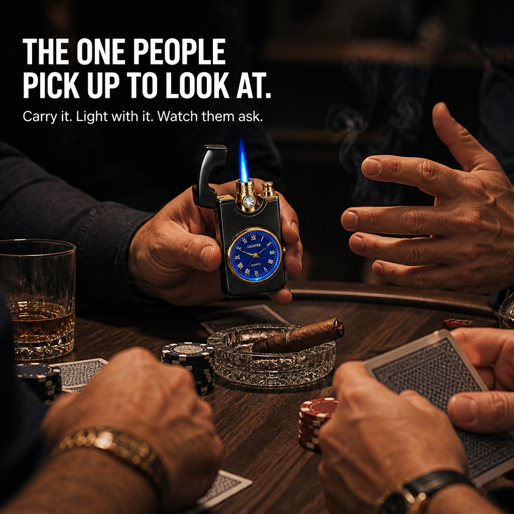 IgniteXcel™ — Spark a Blue Torch Flame and Check the Time in One Hand