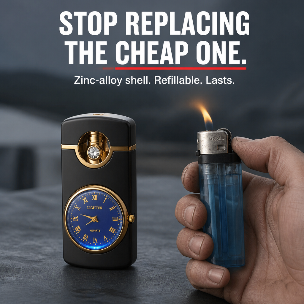 IgniteXcel™ — Spark a Blue Torch Flame and Check the Time in One Hand