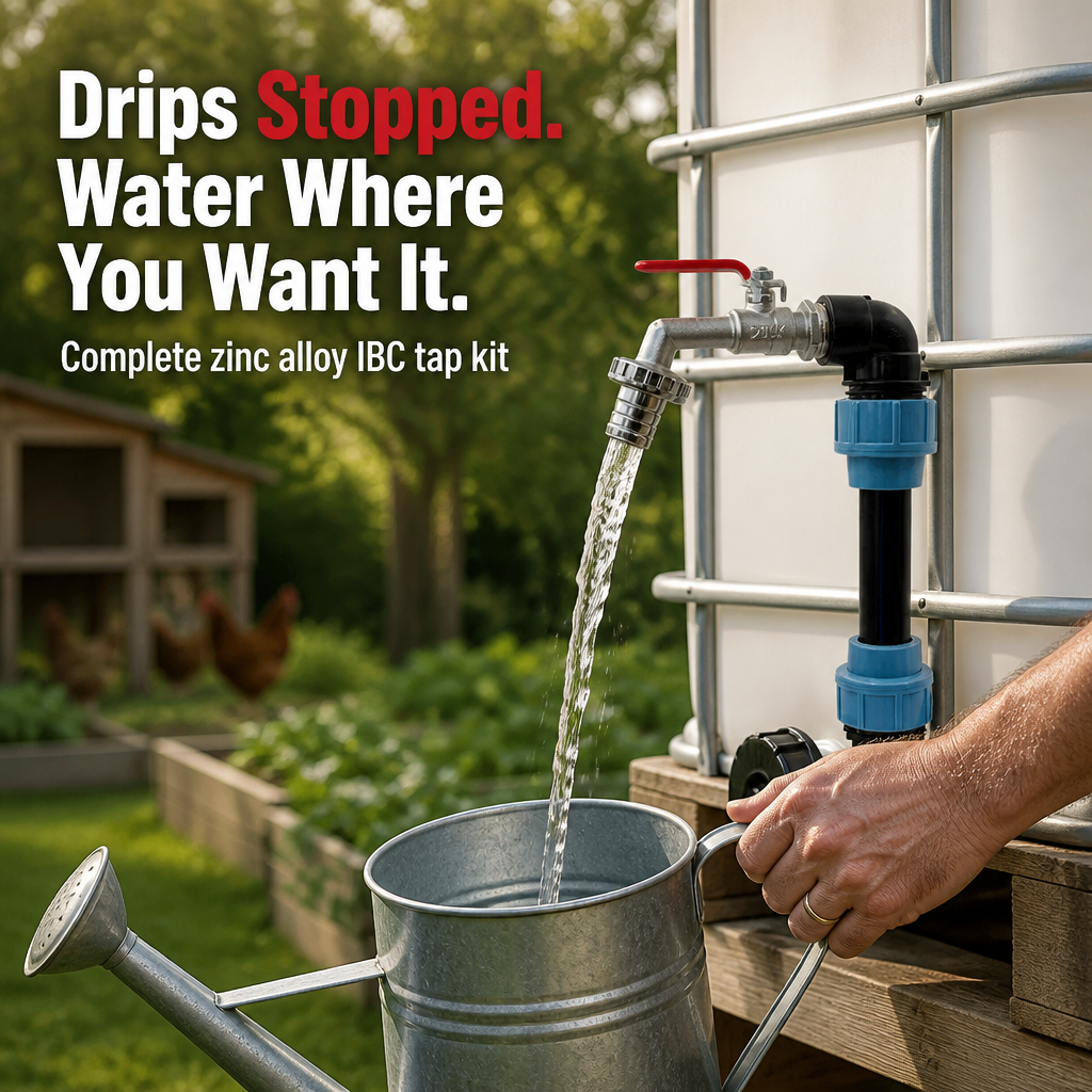 HydroMaster™ — Replace Your Cracked IBC Tap and Seal the Drips for Good