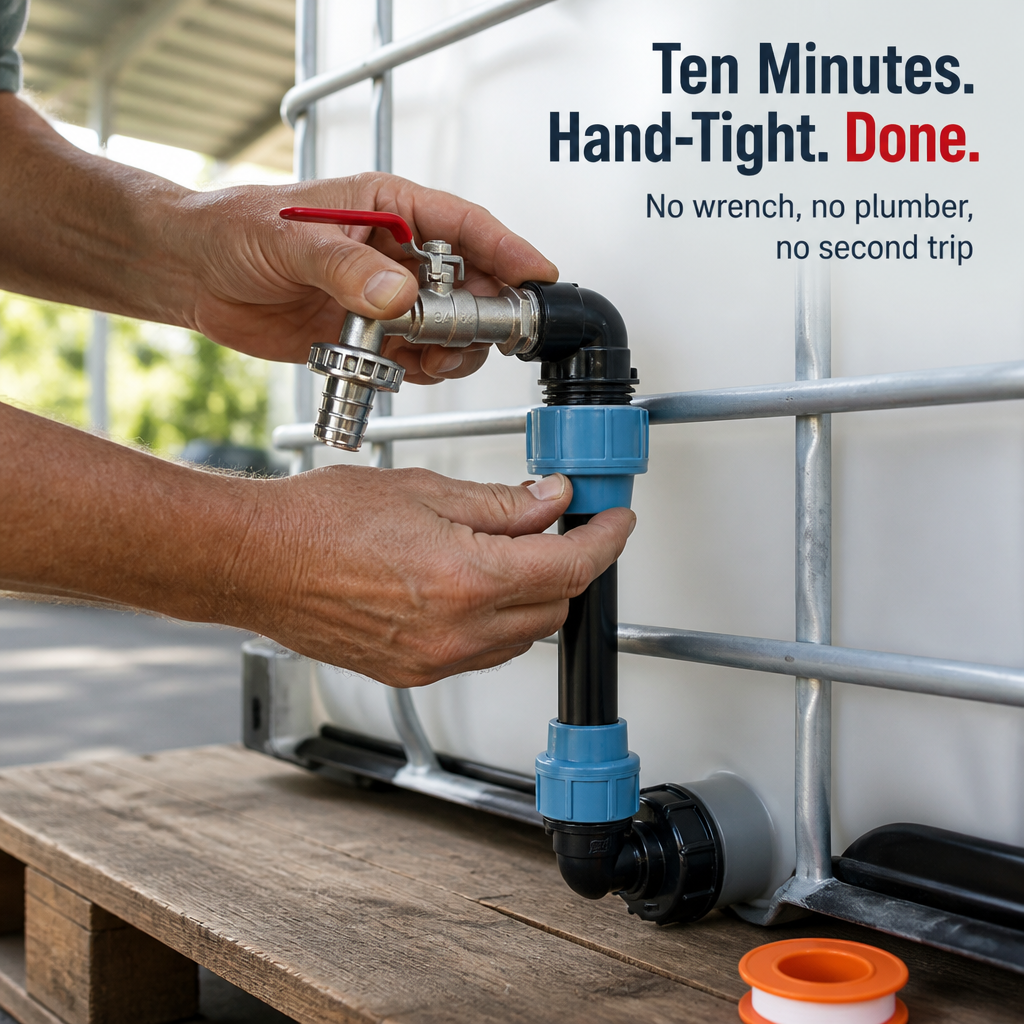HydroMaster™ — Replace Your Cracked IBC Tap and Seal the Drips for Good
