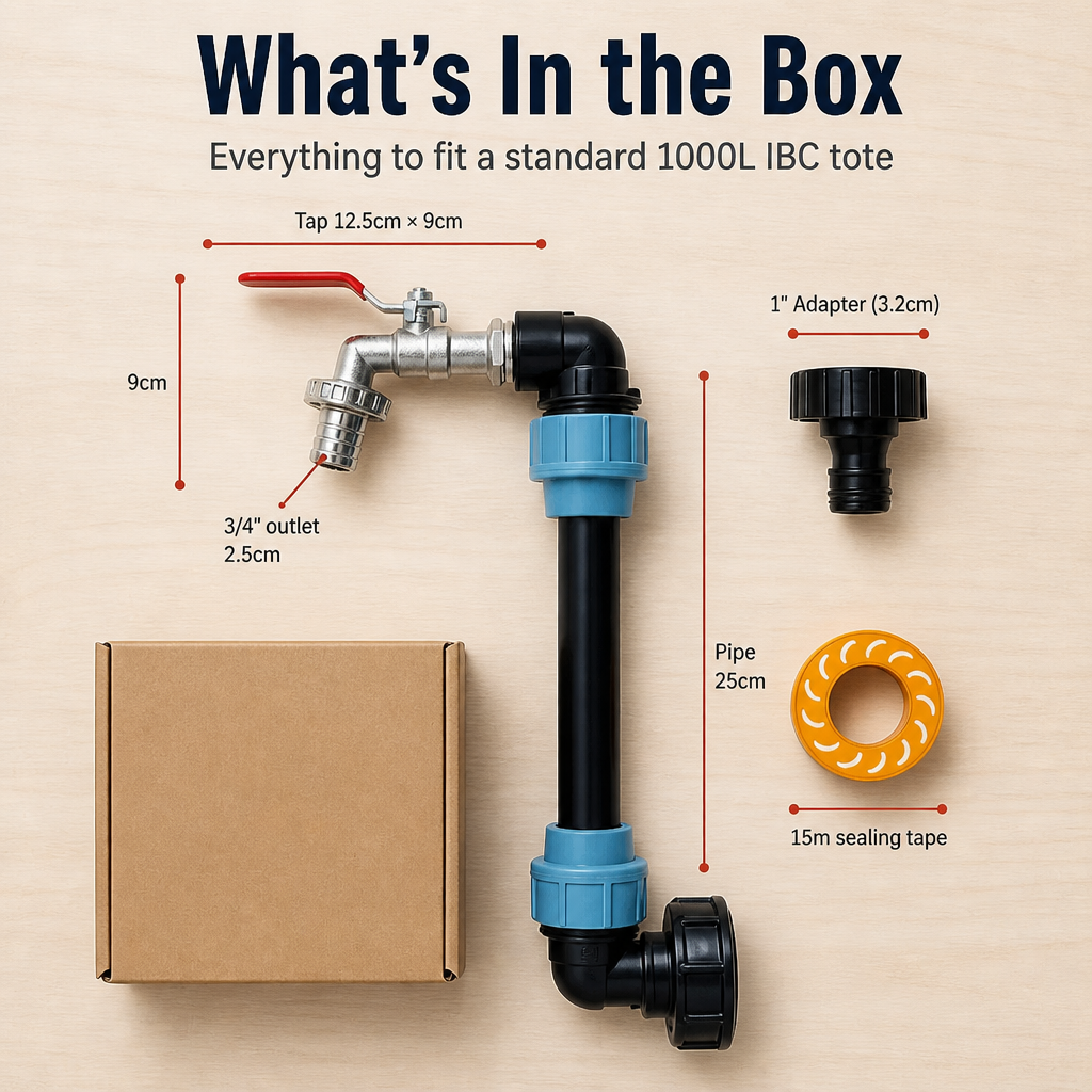 HydroMaster™ — Replace Your Cracked IBC Tap and Seal the Drips for Good