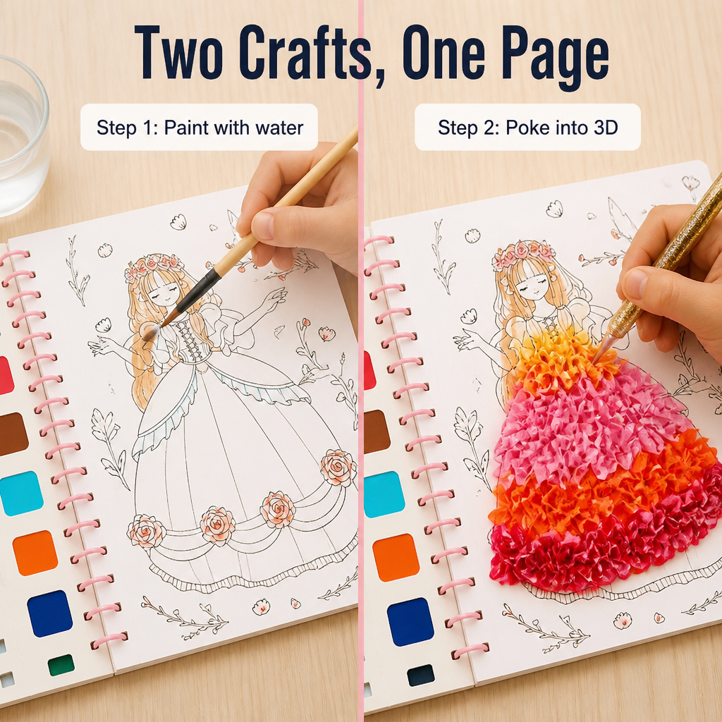 FashionFable™ — Paint, Poke, and Frame the Princess She'll Actually Finish
