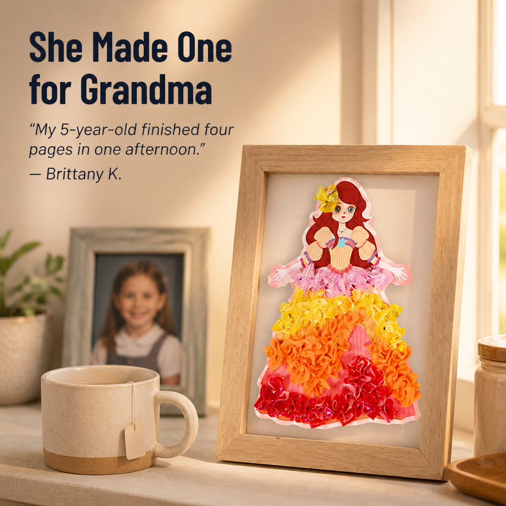 FashionFable™ — Paint, Poke, and Frame the Princess She'll Actually Finish
