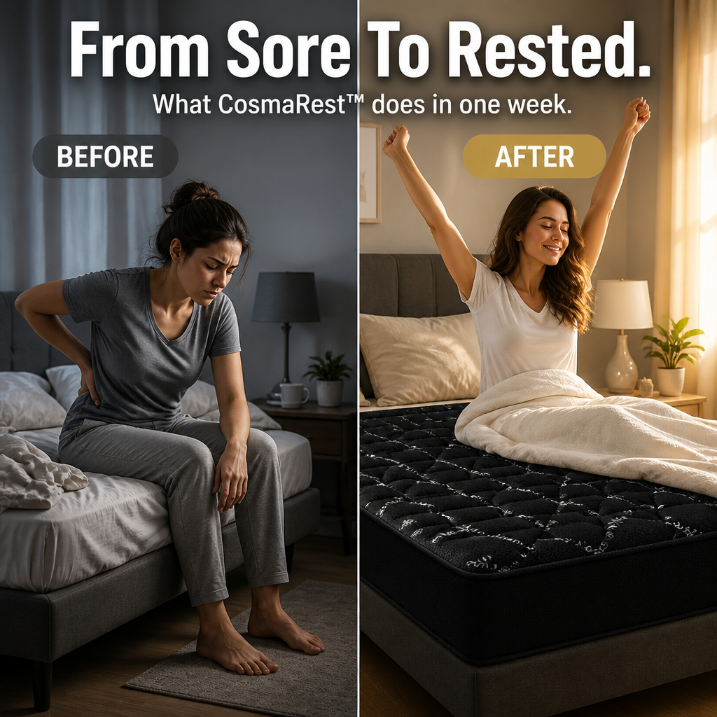 CosmaRest™ — End Morning Back Pain and Sleep Cool Through the Night