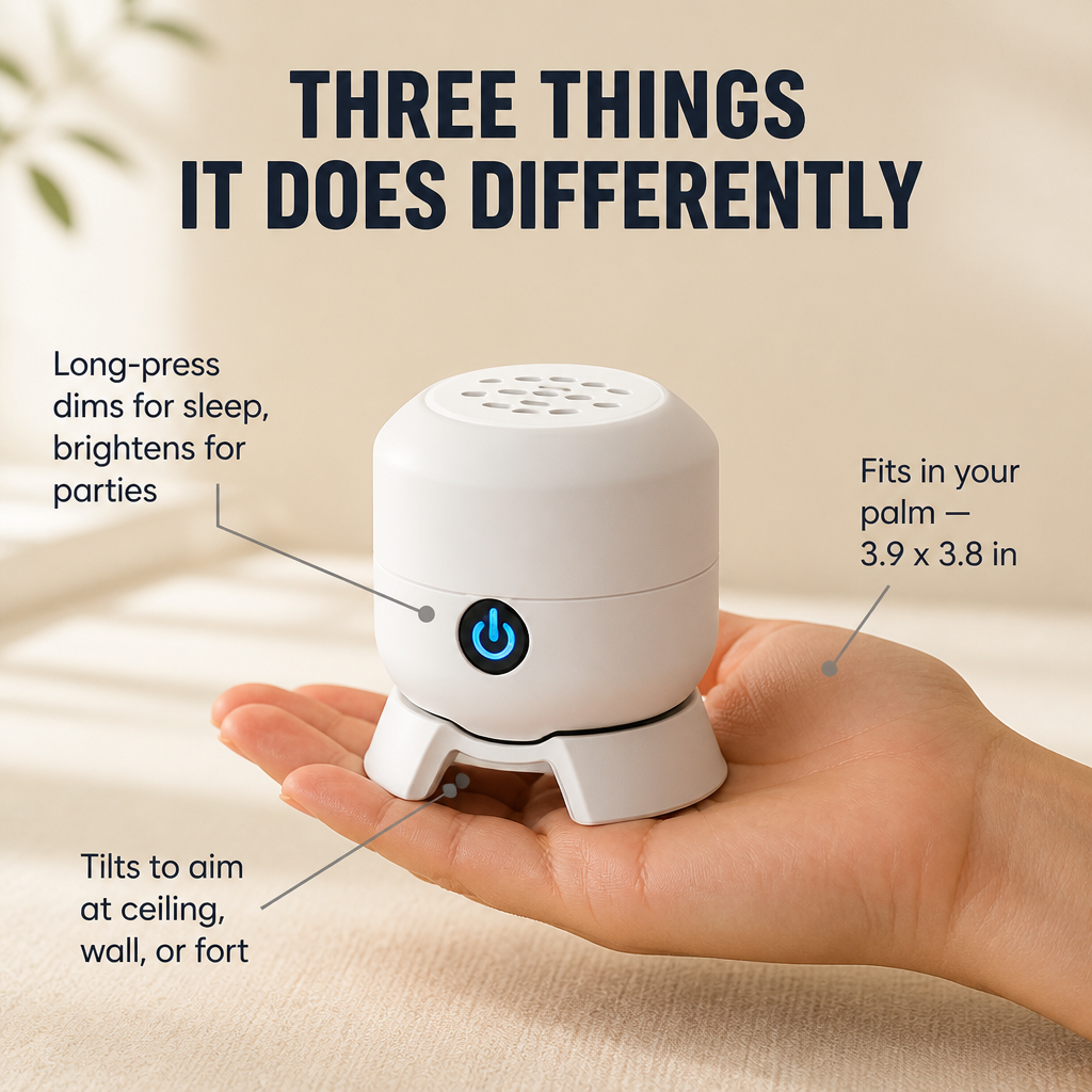 AquaSerene™ — Lull Restless Kids To Sleep With Slow-Rotating Ocean Light