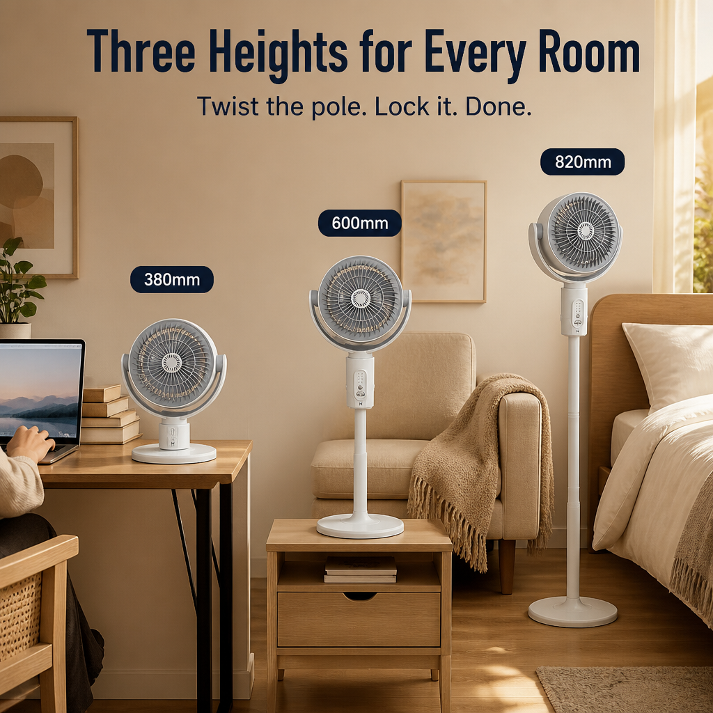 BreezeCraft™ — Cool Your Whole Bedroom Quietly From a Single USB Port
