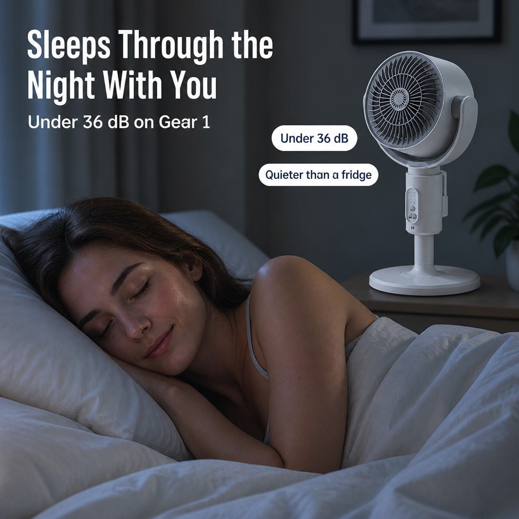 BreezeCraft™ — Cool Your Whole Bedroom Quietly From a Single USB Port