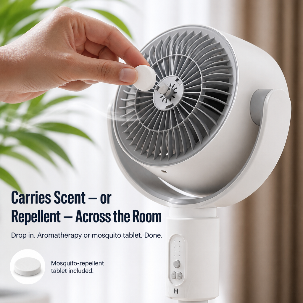 BreezeCraft™ — Cool Your Whole Bedroom Quietly From a Single USB Port