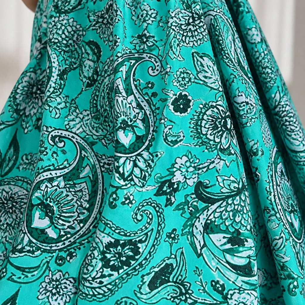 OceaniAura™ – Flowy Paisley Tankini Swim Dress with Boxer Shorts