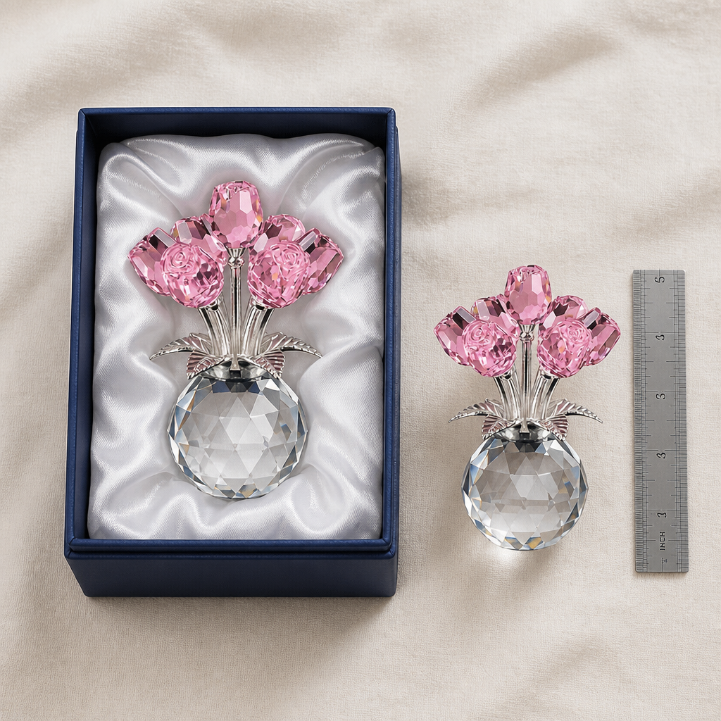 LuminRose™ — Surprise Her With Hand-Faceted Roses That Never Wilt
