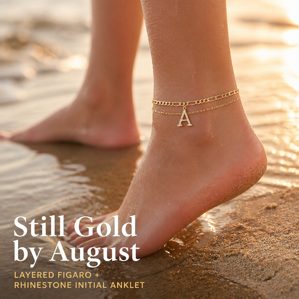 LuminaGleam™ — Stack Your Initial in Gold That Outlasts the Summer