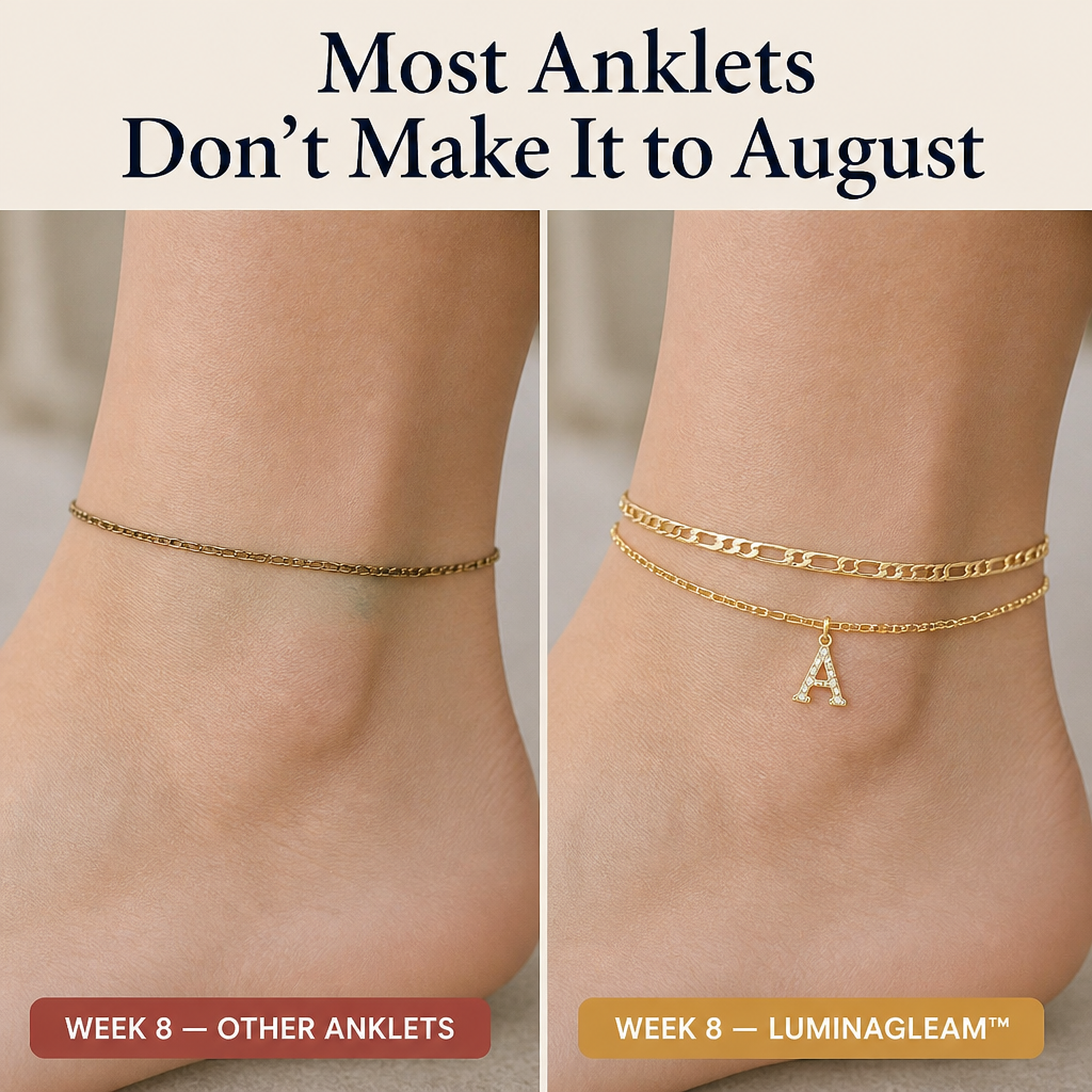 LuminaGleam™ — Stack Your Initial in Gold That Outlasts the Summer