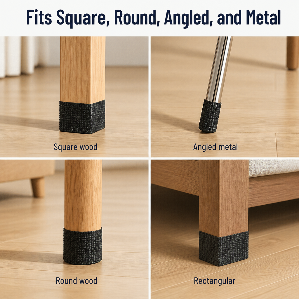 FlexGuard™ — Silence Screeching Chair Legs and Stop Floor Scratches in 60 Seconds | Cut-to-Fit Wrap