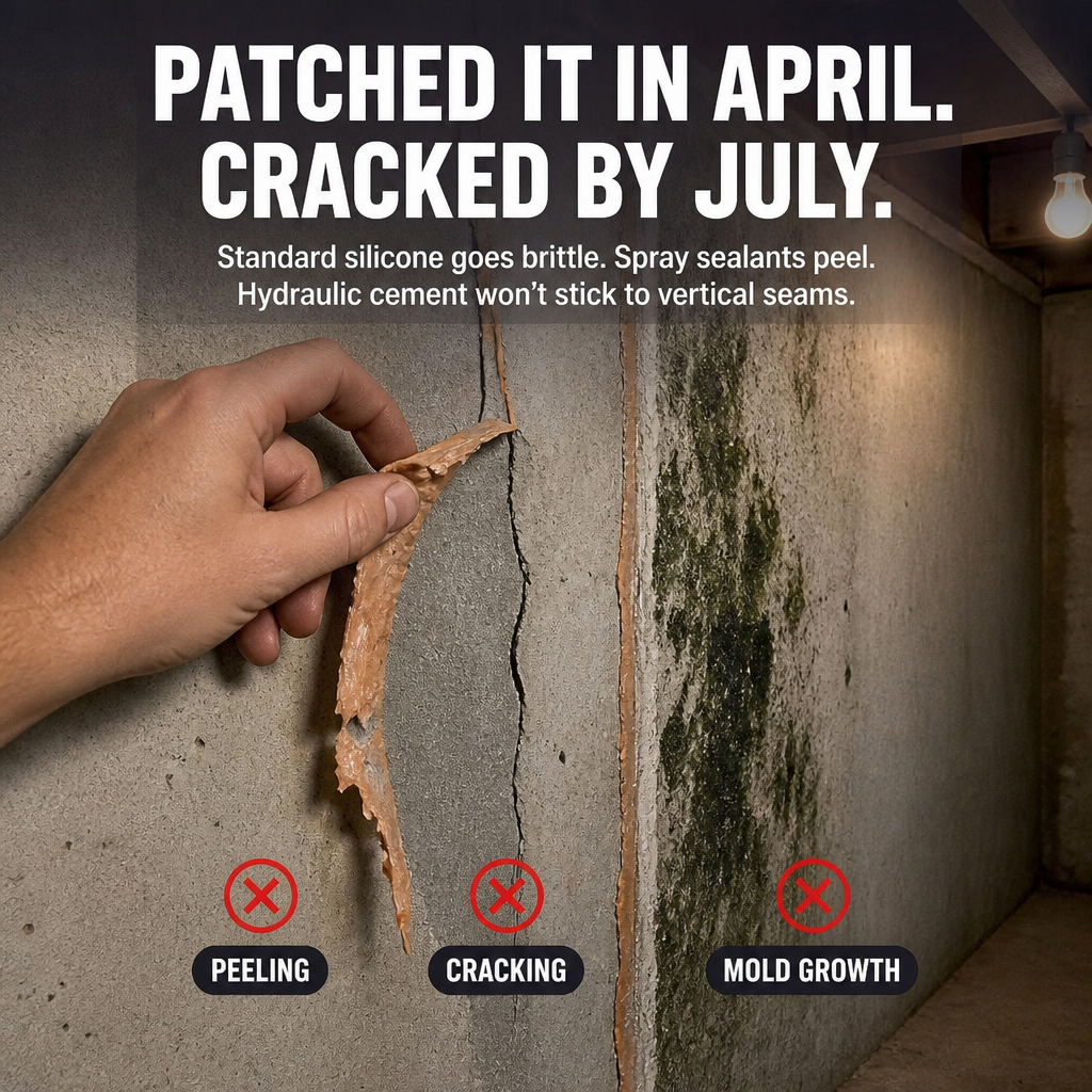 HydroGuard™ — Seal Cracks That Keep Coming Back, in Minutes Not Days
