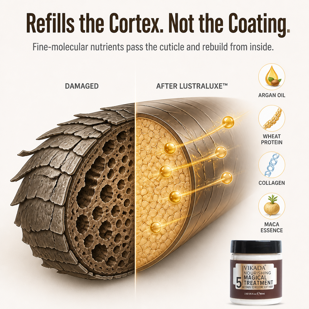 LustraLuxe™ — Rebuild Damaged Hair From the Inside in 5 Minutes a Week