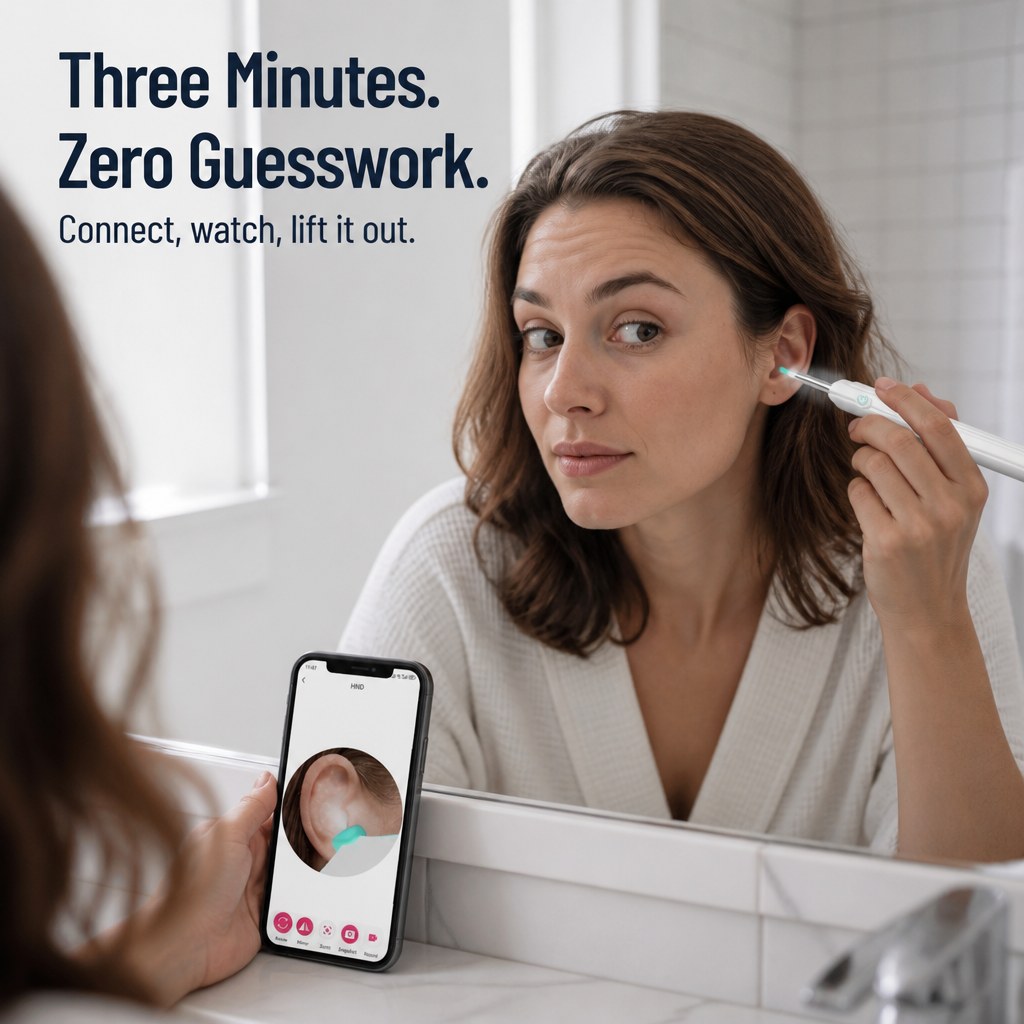 ClearWave™ — See Inside Your Ear and Pull Wax Out Without Pushing It Deeper