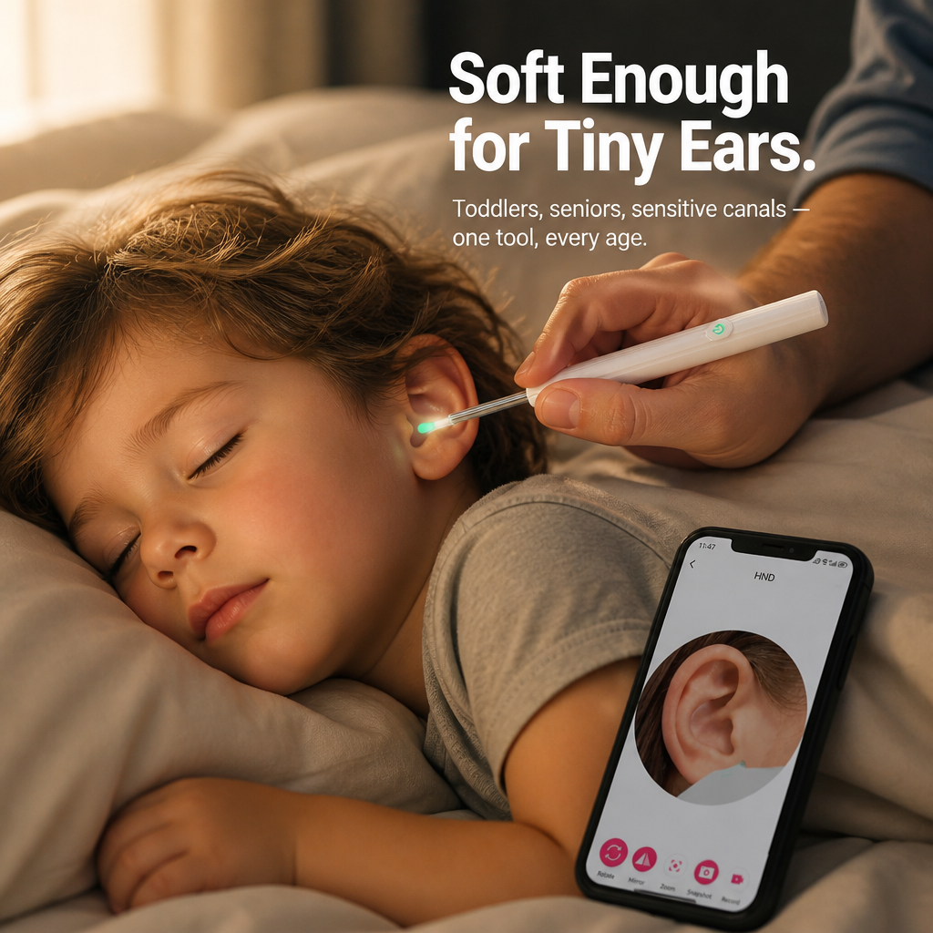 ClearWave™ — See Inside Your Ear and Pull Wax Out Without Pushing It Deeper