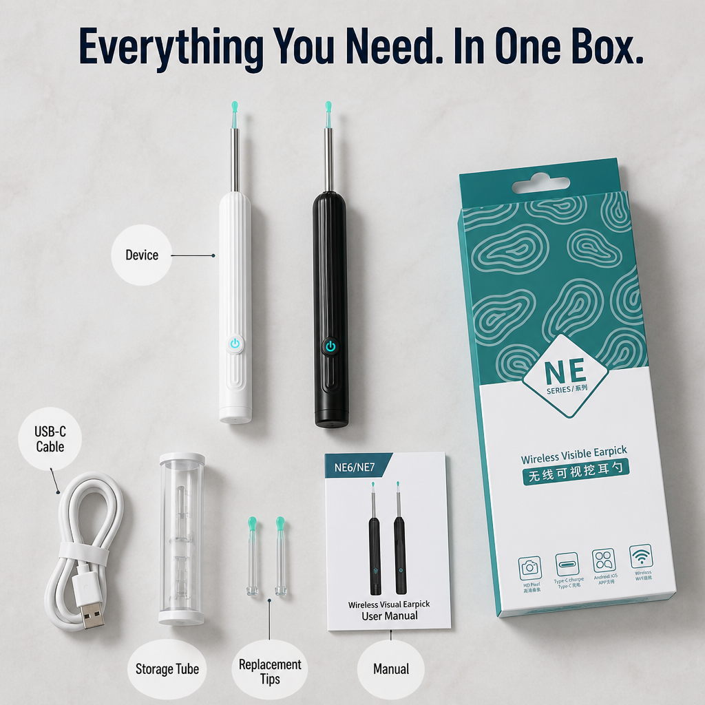 ClearWave™ — See Inside Your Ear and Pull Wax Out Without Pushing It Deeper