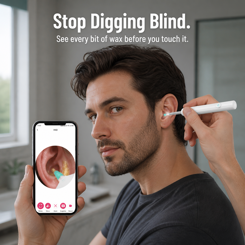 ClearWave™ — See Inside Your Ear and Pull Wax Out Without Pushing It Deeper