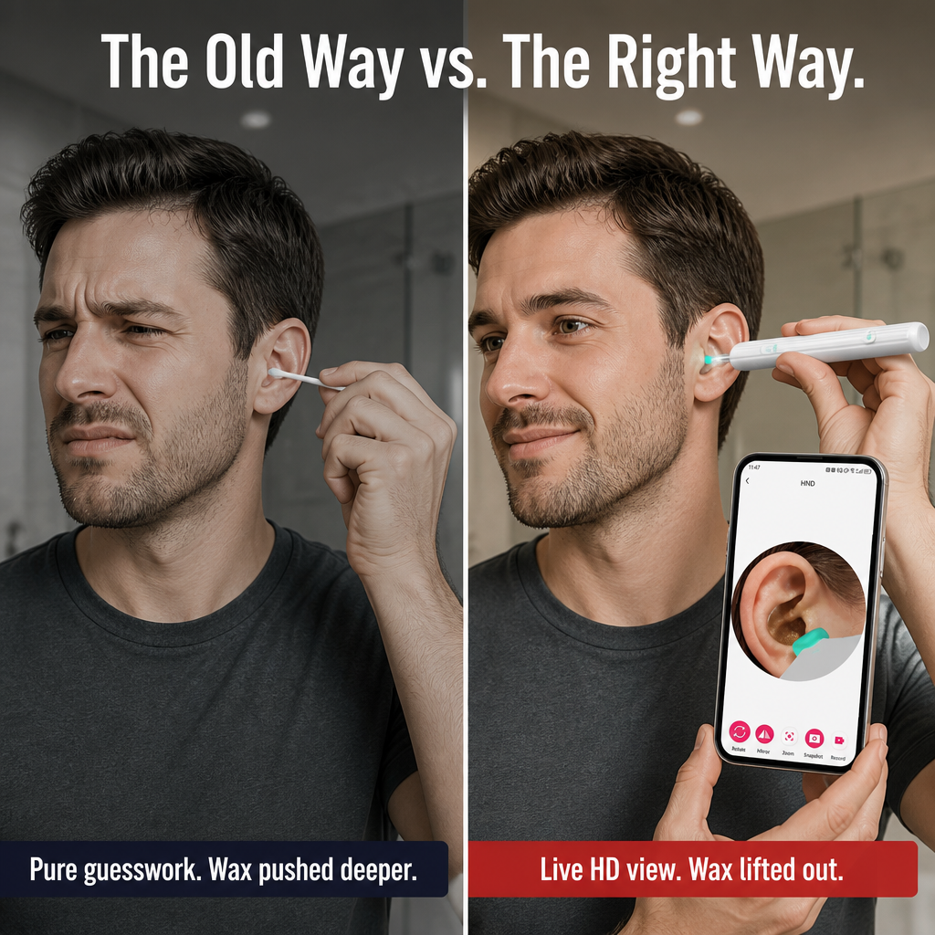 ClearWave™ — See Inside Your Ear and Pull Wax Out Without Pushing It Deeper