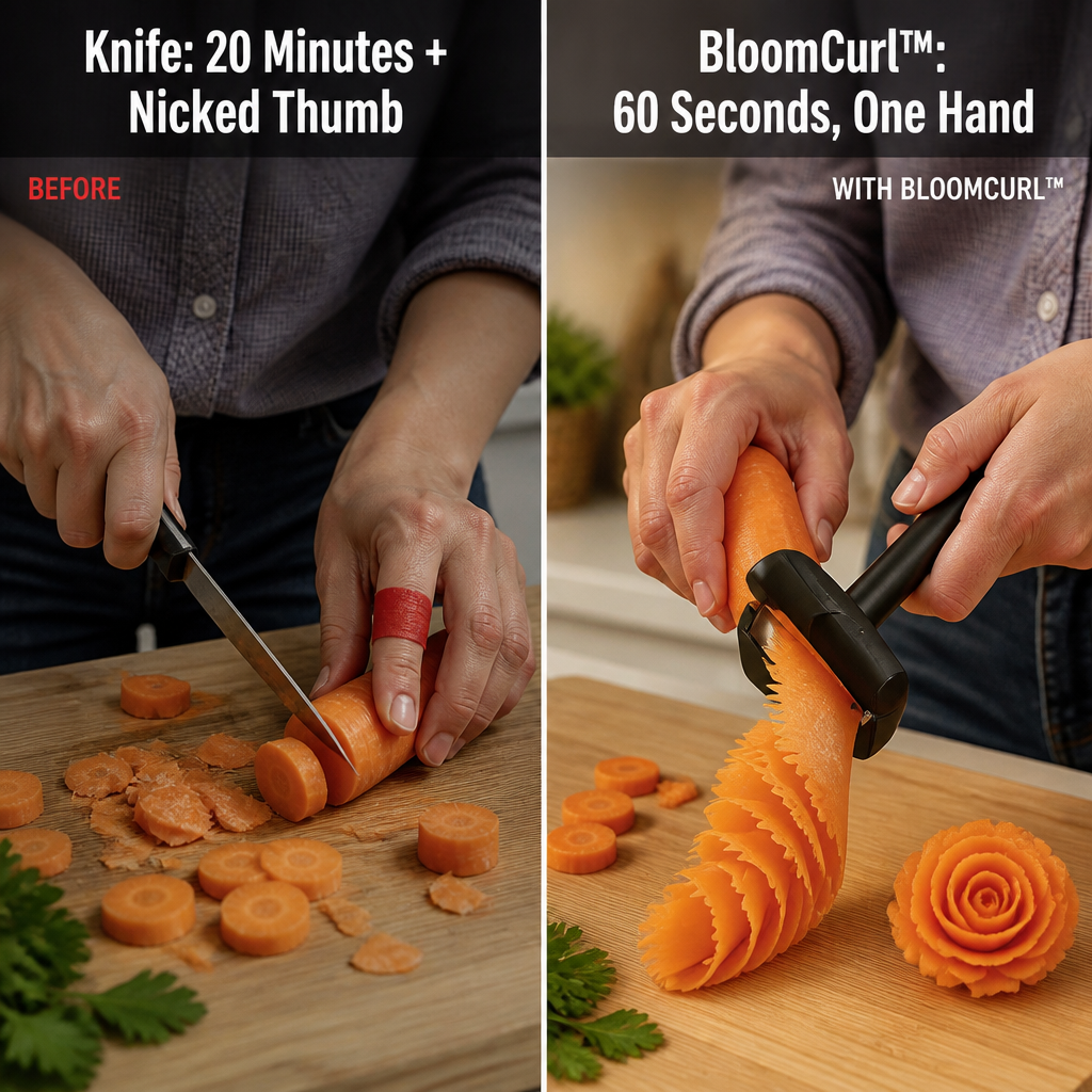 Arvilaro BloomCurl Vegetable Spiral Garnish Peeler