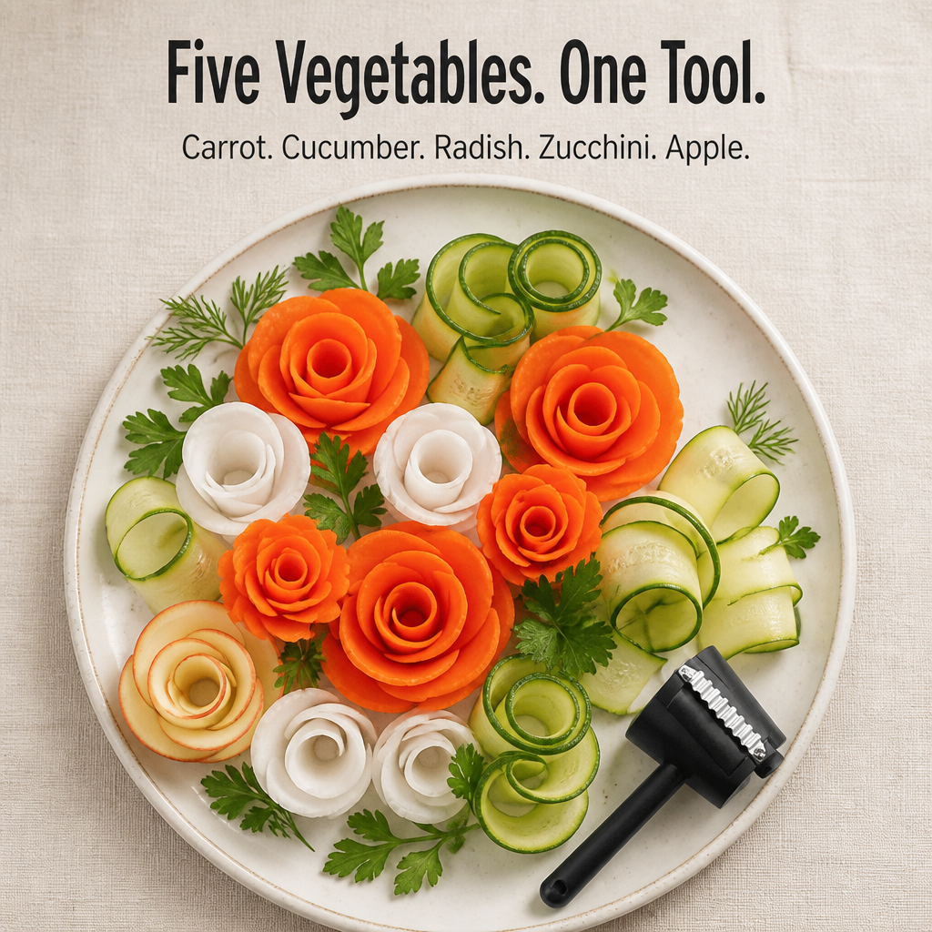 Arvilaro BloomCurl Vegetable Spiral Garnish Peeler