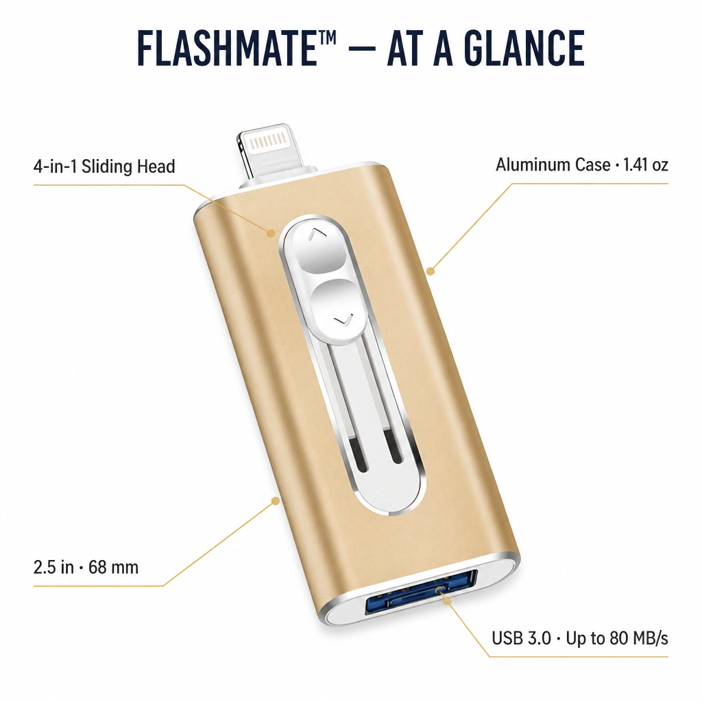 FlashMate™ — Stop Deleting Photos Just to Make Room for New Ones