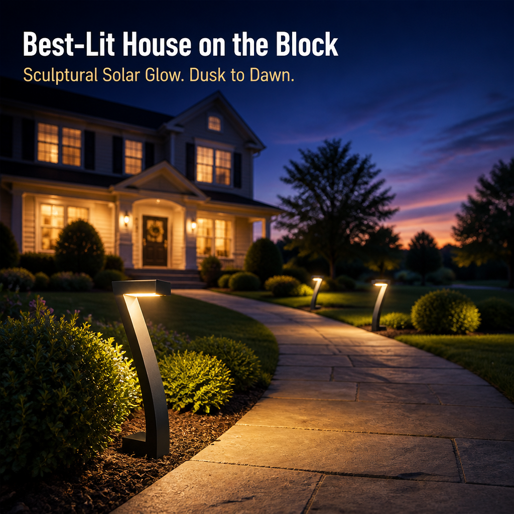 LuminaGlow™ — Light Your Path With Sculptural Solar Glow Until Dawn