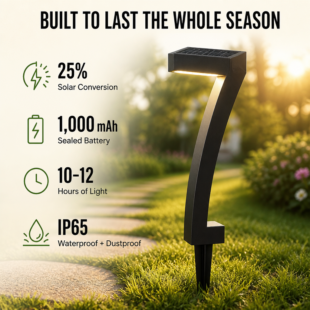 LuminaGlow™ — Light Your Path With Sculptural Solar Glow Until Dawn
