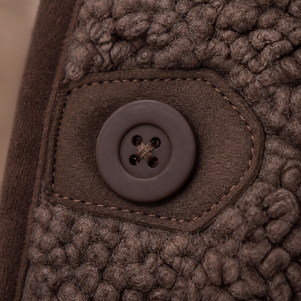 CloudWarm™ – Plush Sherpa Sleeveless Vest with Button Front