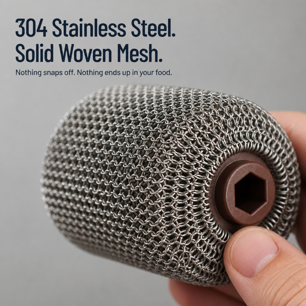 GrillGleam™ — Scrape Off Burnt-On Grease in Seconds Without a Single Loose Bristle