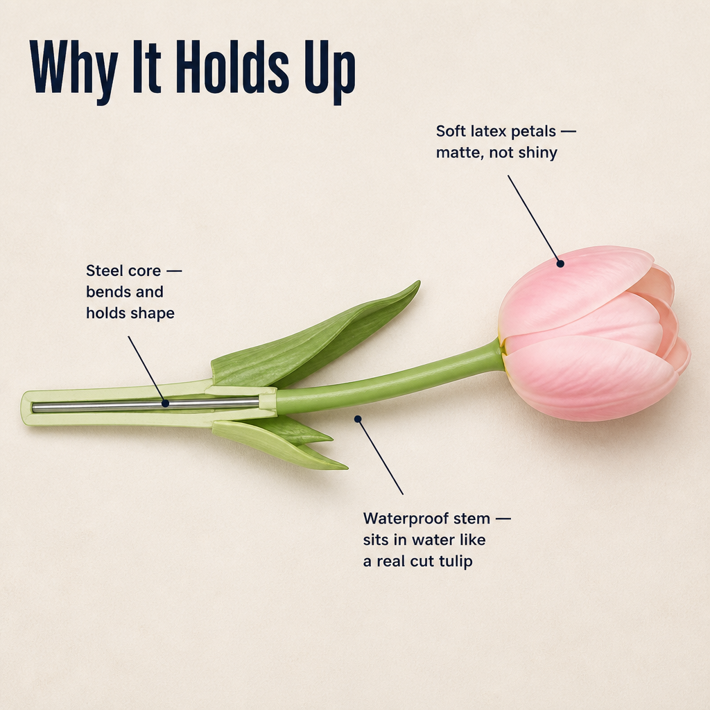 Everbloom™ — Pass the Touch Test With Real-Touch Tulips That Never Wilt