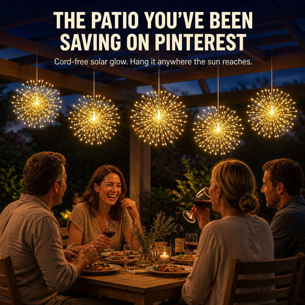 LumaSphere™ — Hang Sparkling Solar Firework Glow Across Any Patio or Garden