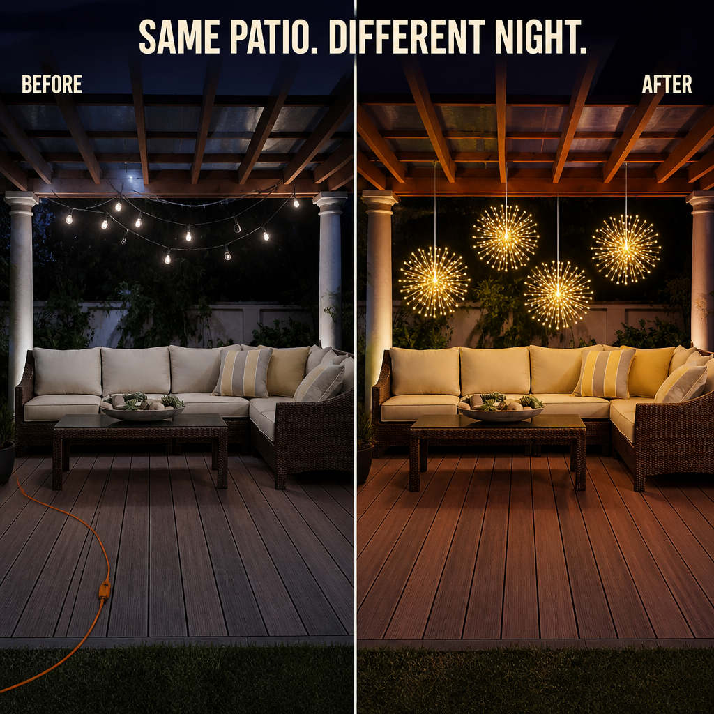 LumaSphere™ — Hang Sparkling Solar Firework Glow Across Any Patio or Garden