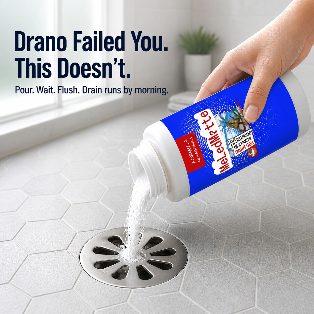 FlowForce™ — Crush Hair Clogs Overnight Without Plunging or Calling a Plumber