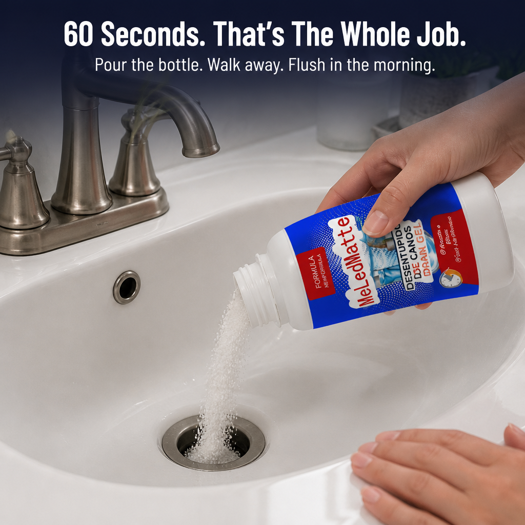 FlowForce™ — Crush Hair Clogs Overnight Without Plunging or Calling a Plumber
