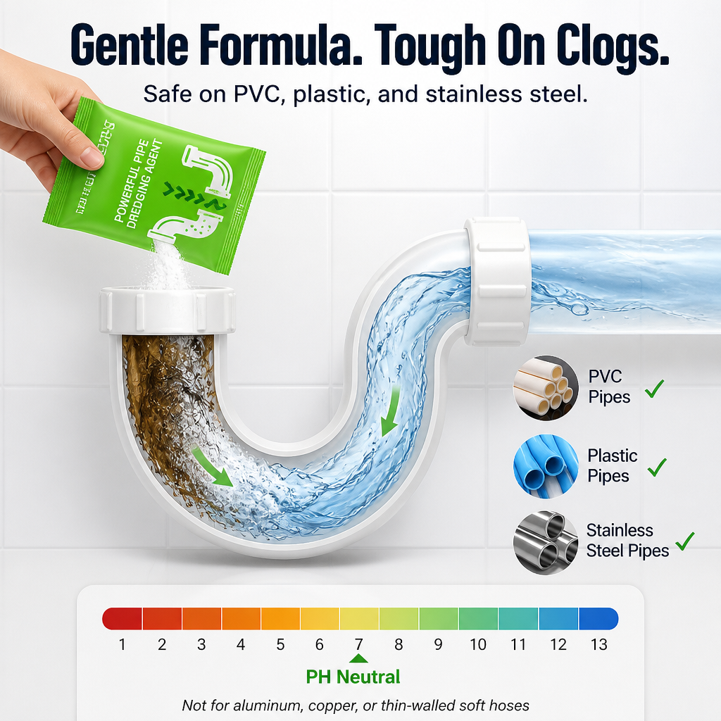 BreezeMaxPro™ — Dissolve Stubborn Drain Clogs and Wipe Out The Rotten Smell