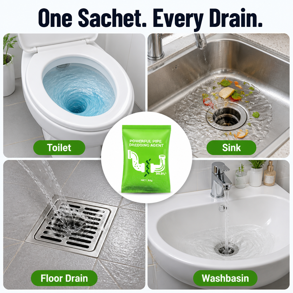 BreezeMaxPro™ — Dissolve Stubborn Drain Clogs and Wipe Out The Rotten Smell