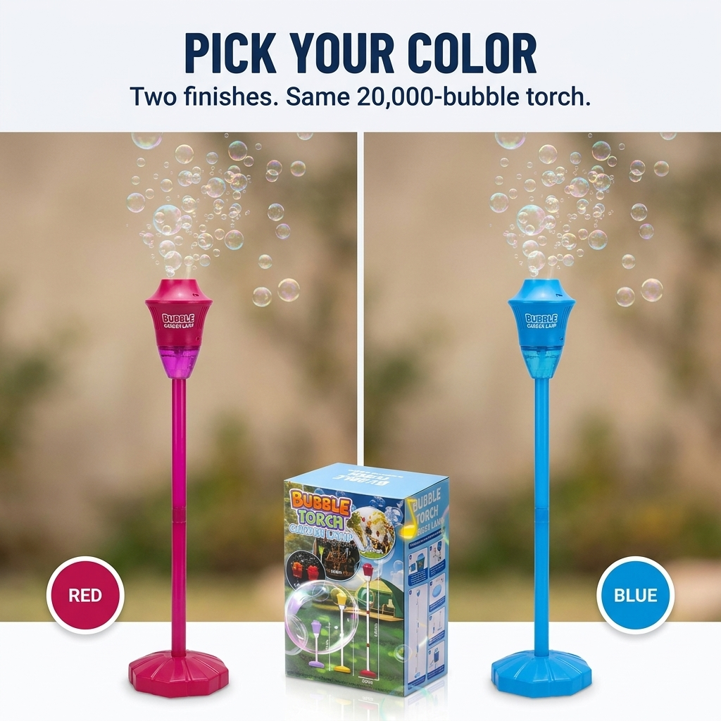 BubbleWhirl™ — Fill Any Party With 20,000 Bubbles, LED Color & Music
