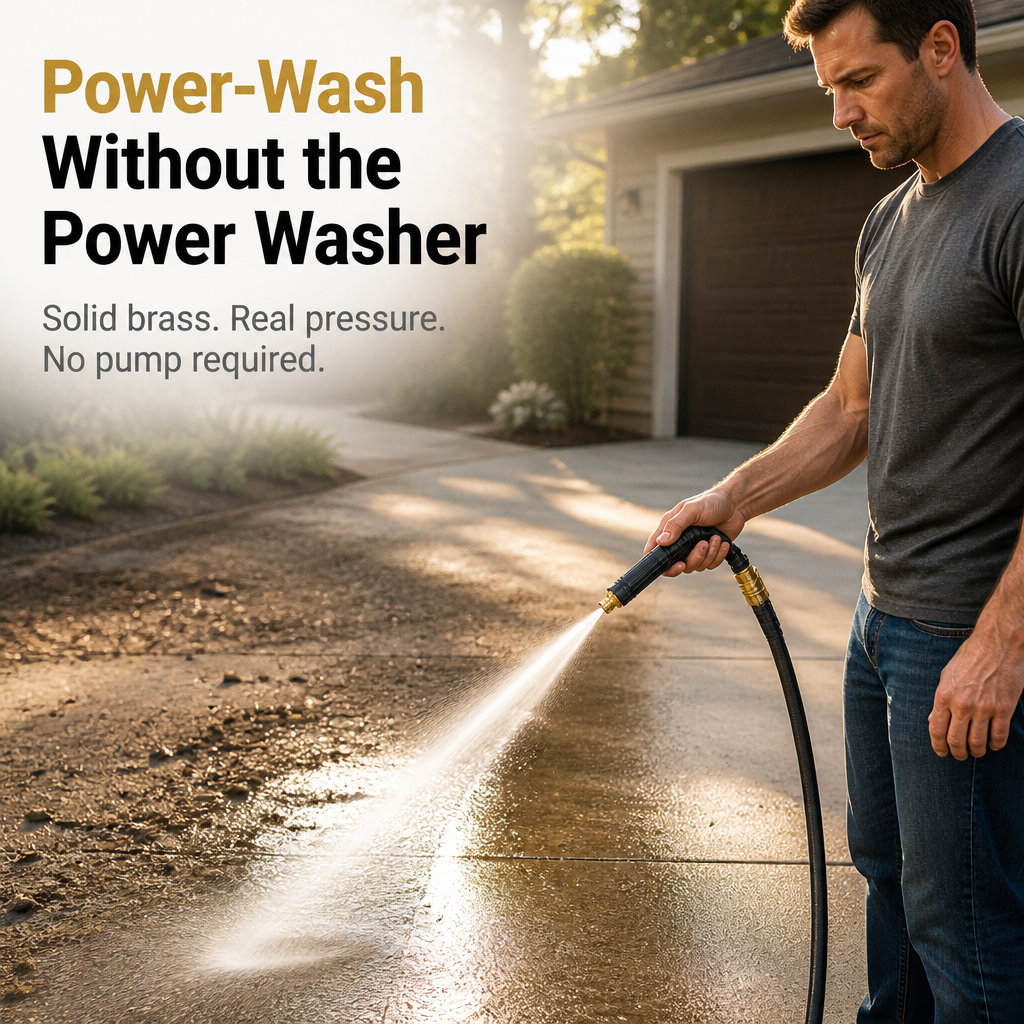 Hydrolance™ — Power-Wash Patios, Cars & Bikes Without the Pressure Washer Bill