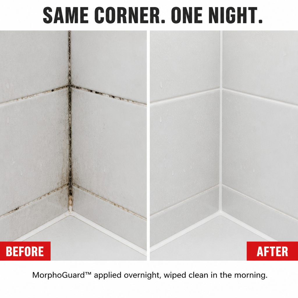 MorphoGuard™ — Erase Black Mold From Grout Without Bleach or Scrubbing