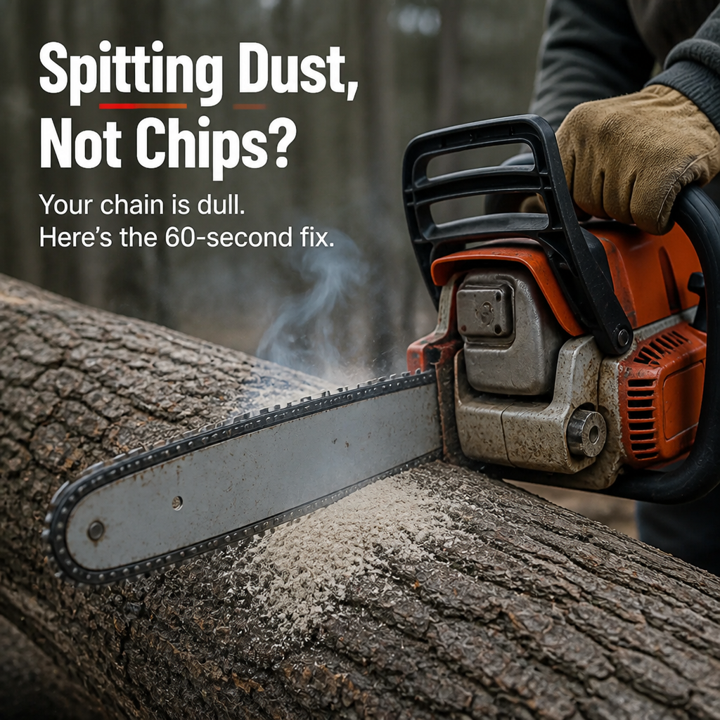 EdgePulse™ — Sharpen Any Chainsaw in 60 Seconds Right on the Bar