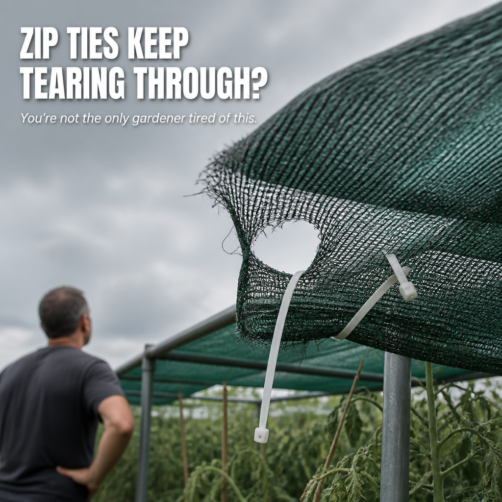 IronClasp™ — Lock Your Garden Shade Net Tight in Any Wind | 50-Pack