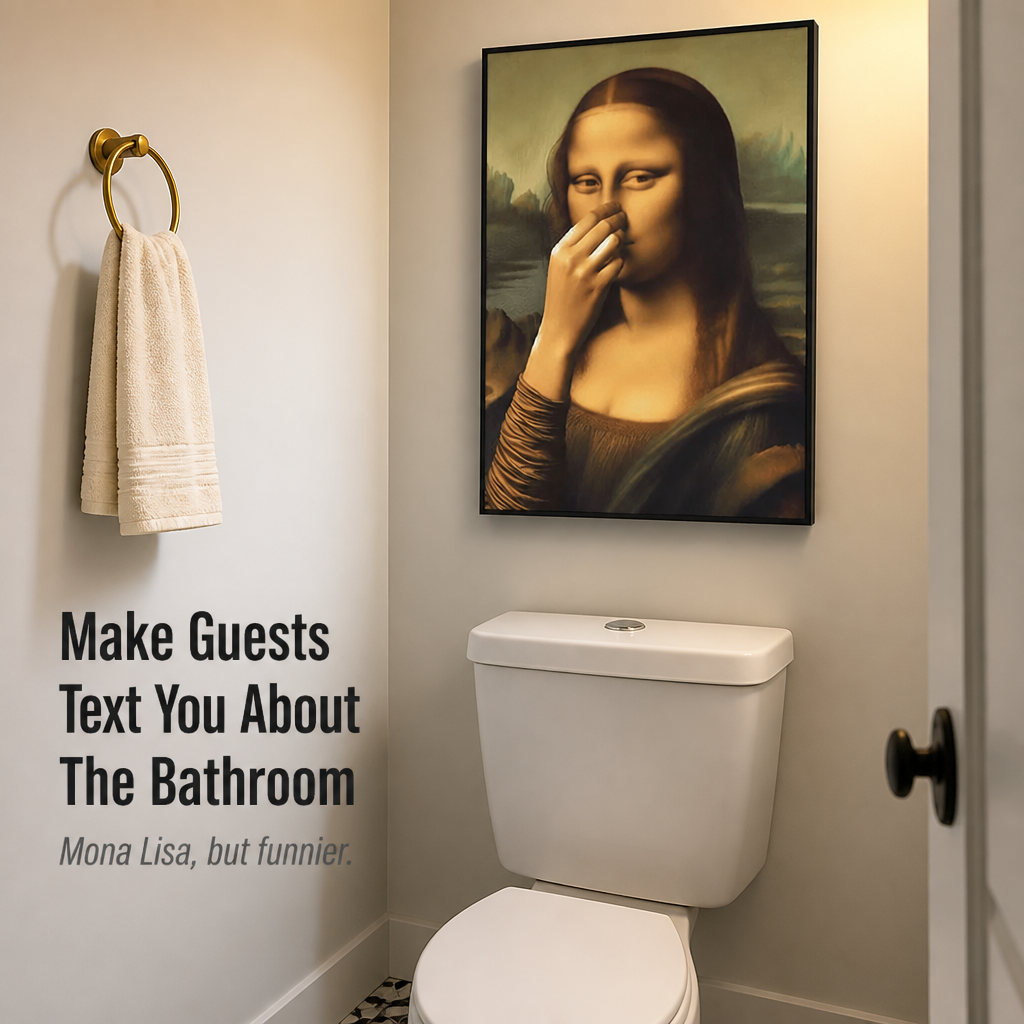 LaughVibe™ — Hang The Bathroom Joke Your Guests Won't Stop Talking About